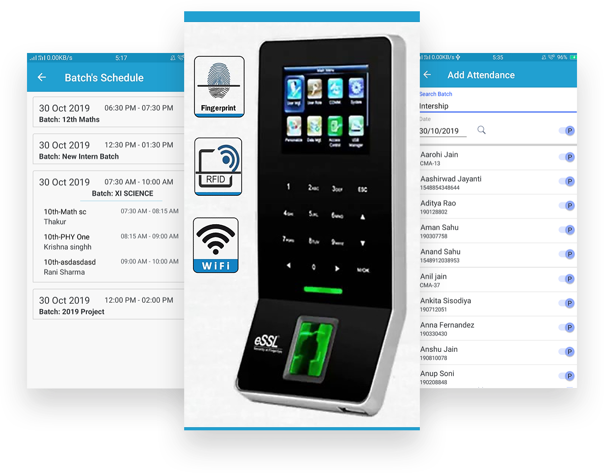 classapps student attendance management using biomatric device for coaching center institute